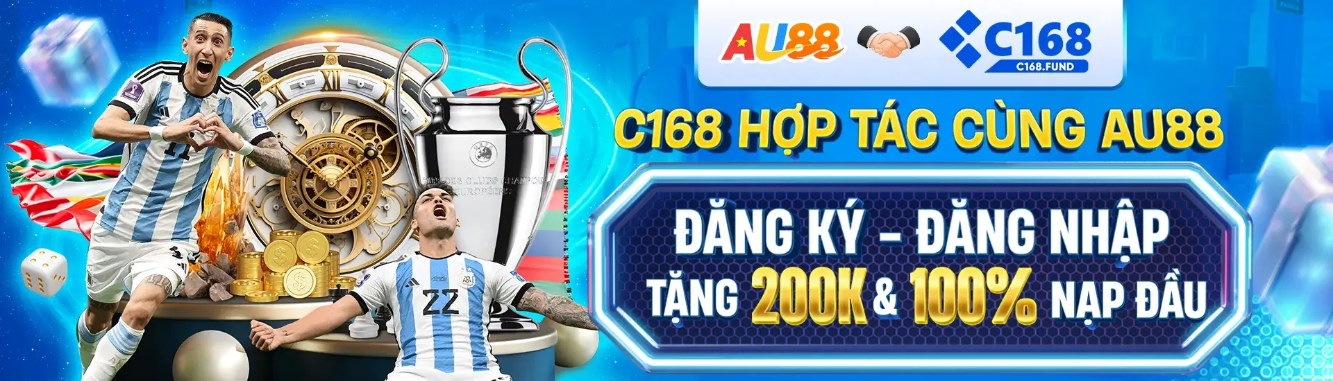 Baner C168 hợp tác cung AU88